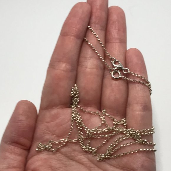 24 1/2" 1.5mm Silver Rolo Necklace - Picture 8 of 11